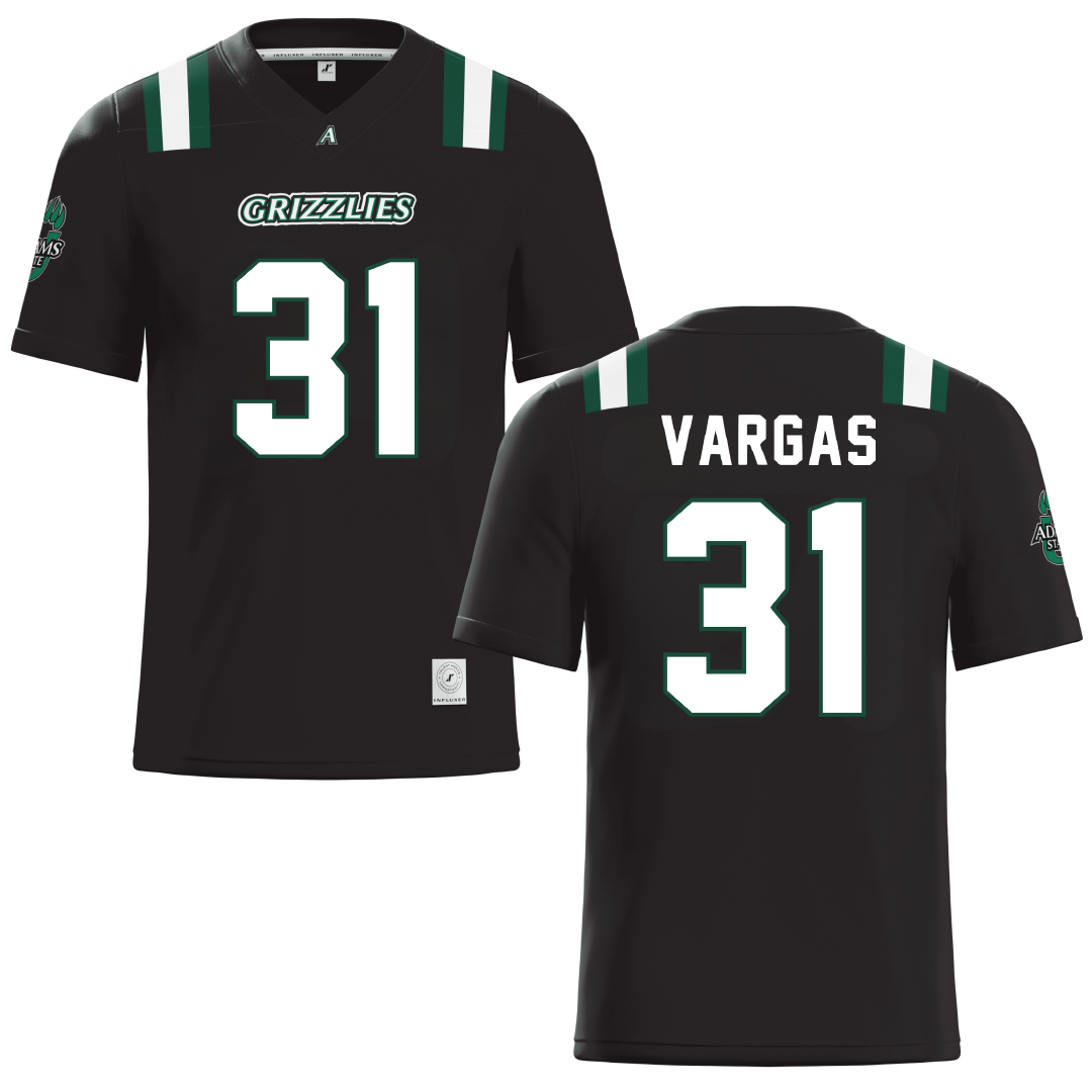 Adams State University Black Football Jersey - #31 Belinda Vargas