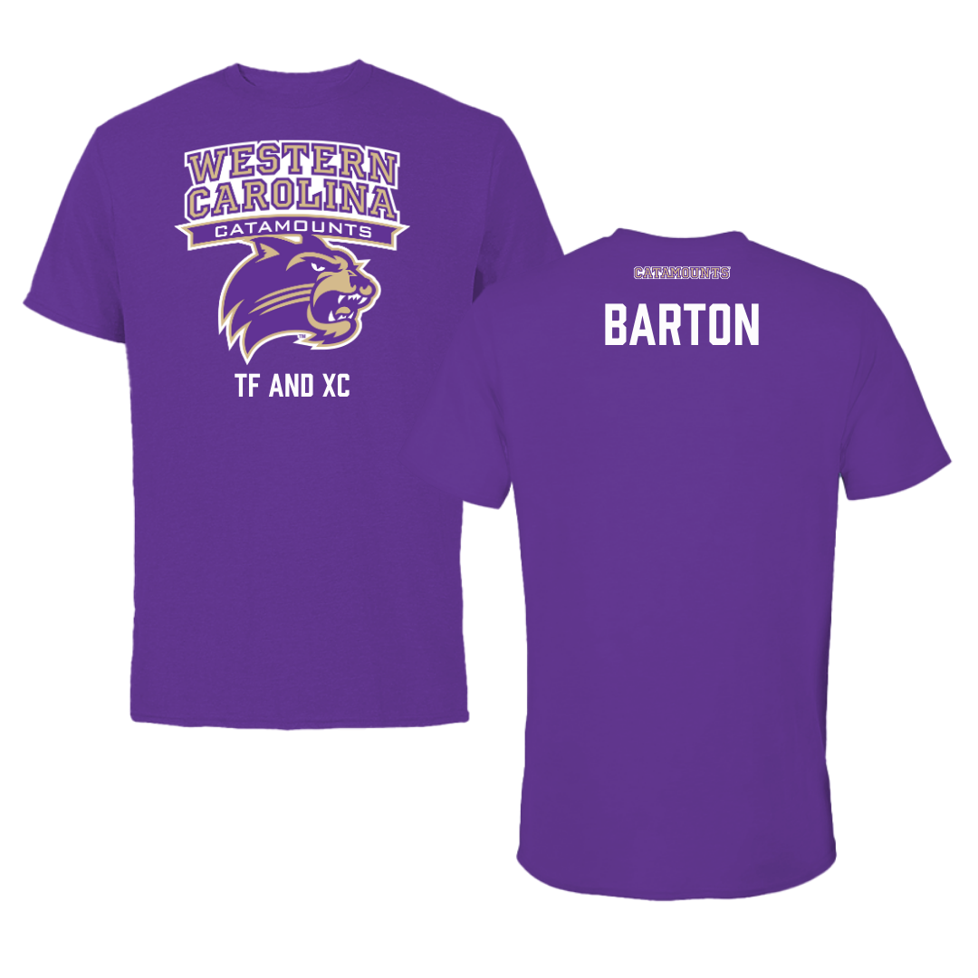 Western Carolina University TF and XC Purple Tee - Elias Barton