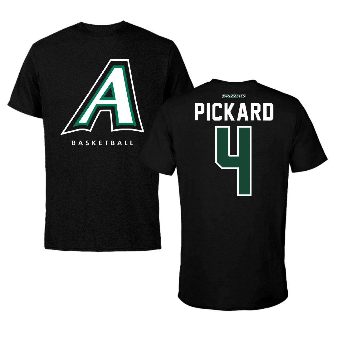 Adams State University Basketball Black Block Performance Tee - #4 Mykaila Pickard