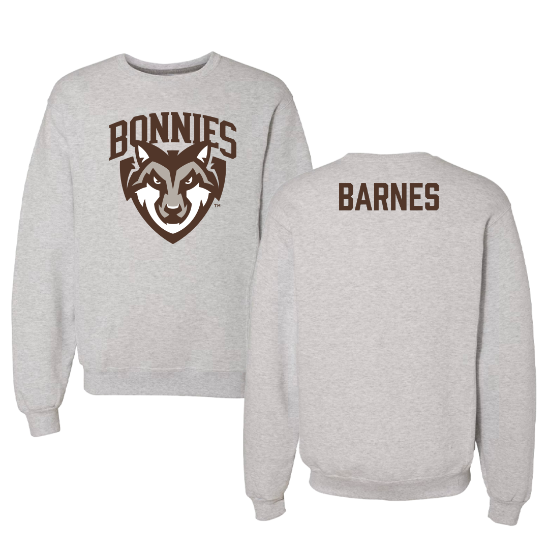 St. Bonaventure University Tennis Gray Crewneck - Kelly Barnes