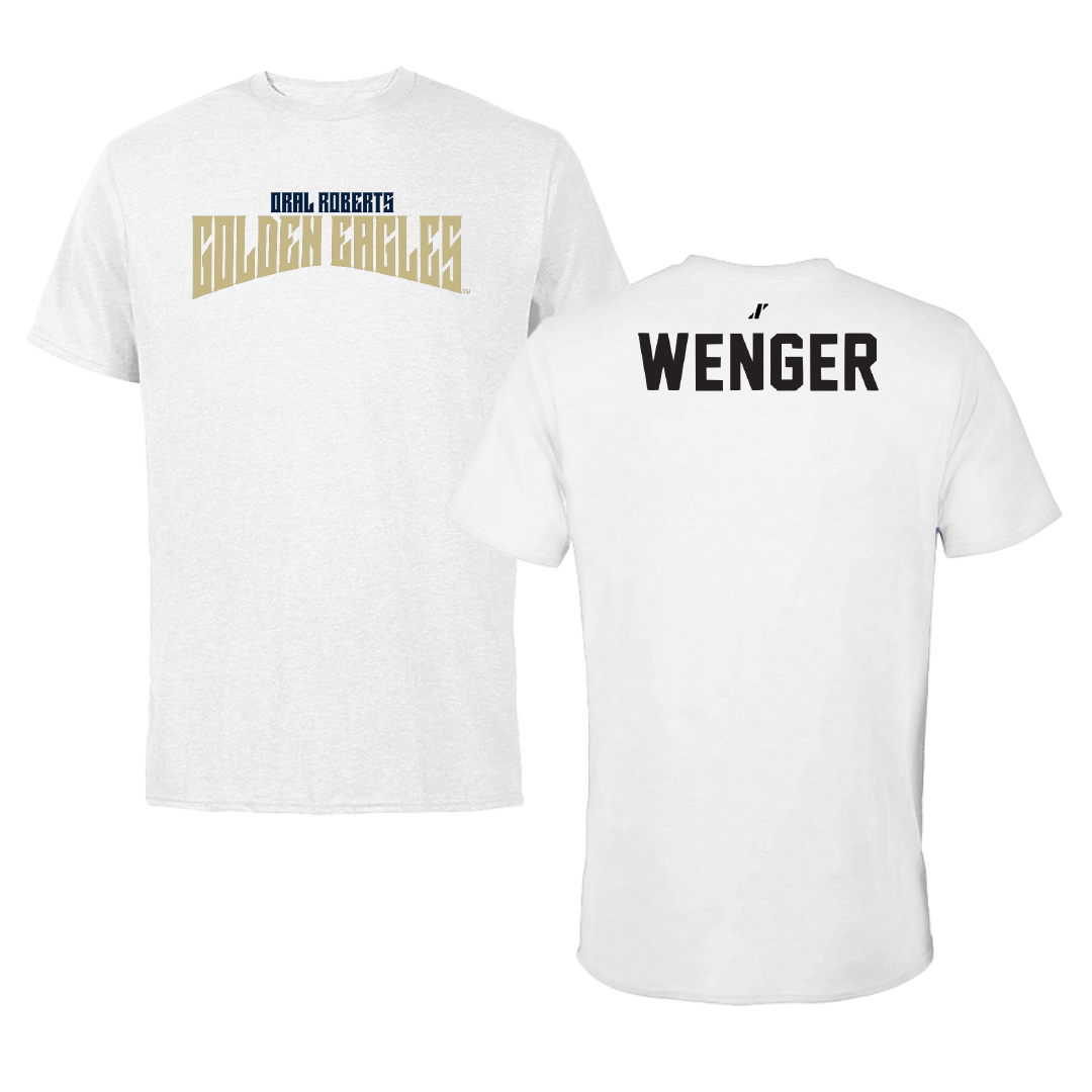 Oral Roberts University TF and XC White Classic Tee - Jordan Wenger