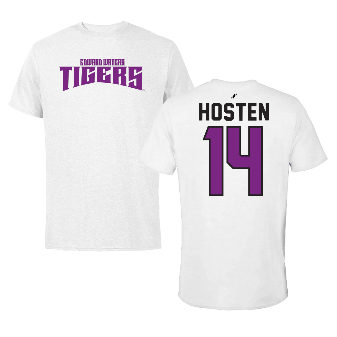 Edward Waters University Basketball White Classic Tee - #14 Myles Hosten