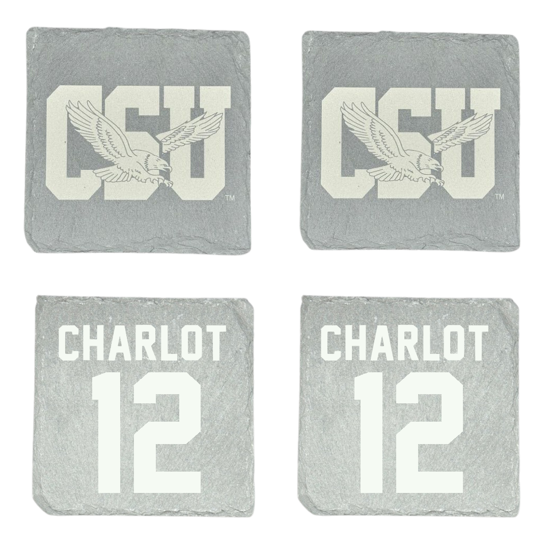 Coppin State University Baseball Stone Coaster (4 Pack)  - #12 Elijah Charlot