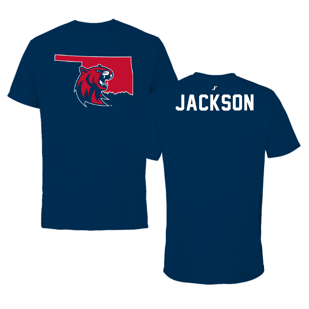 Rogers State University Dance Navy State Performance Tee - Emily Jackson