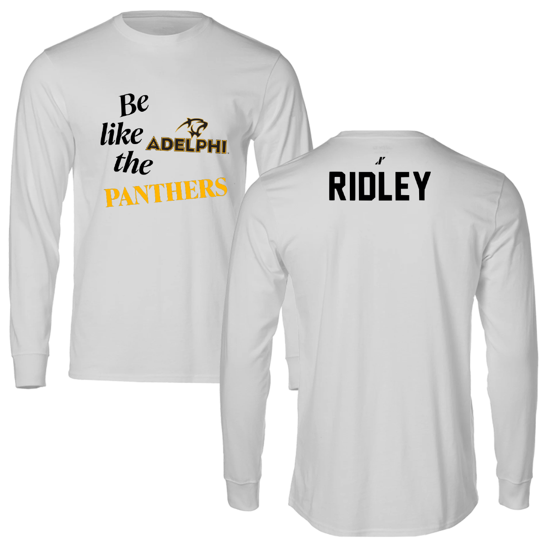 Adelphi University TF and XC Light Gray Be Like Us Performance Long Sleeve - Bryce Ridley