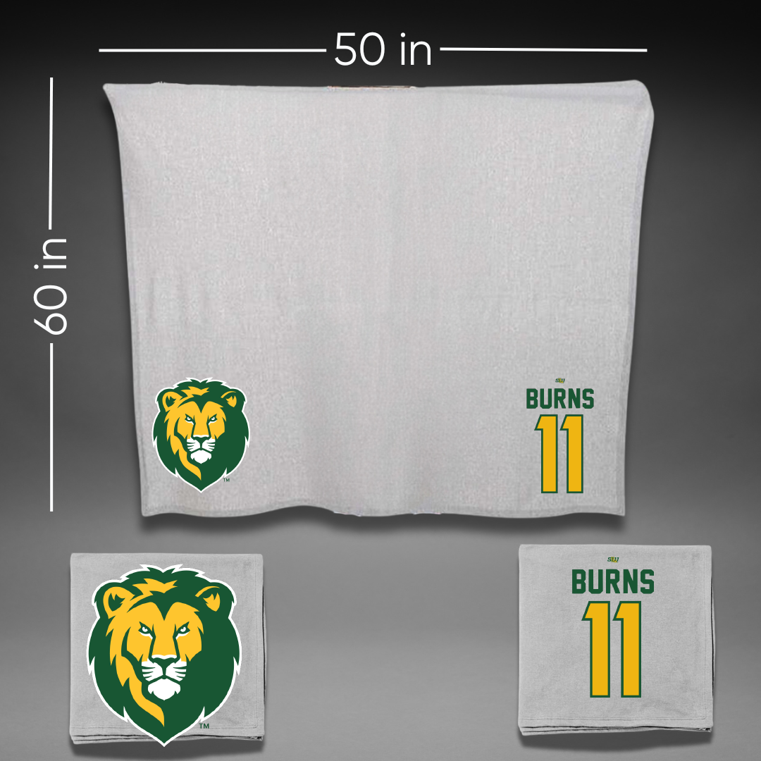 Southeastern Louisiana University Softball Gray Blanket - #11 Hallie Burns