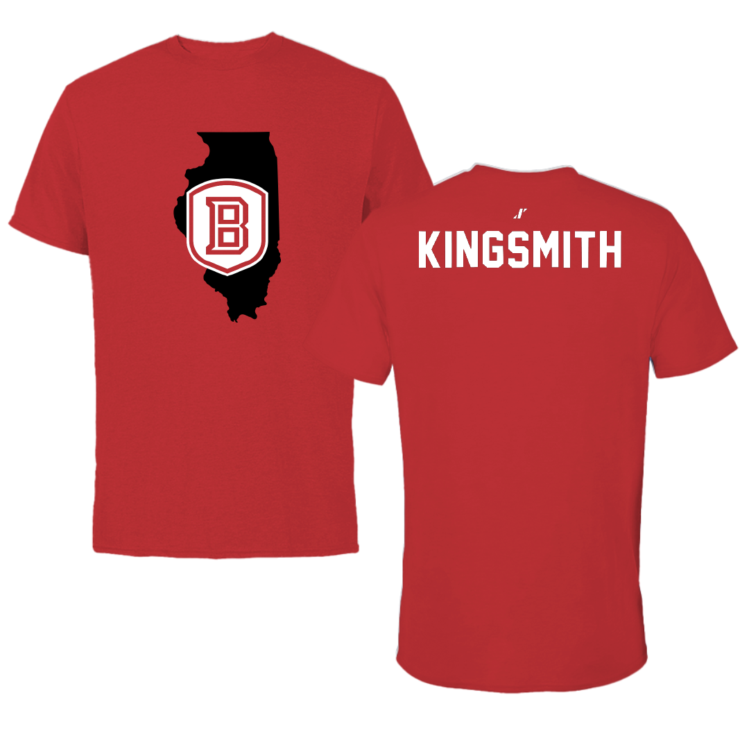Bradley University TF and XC Red State Performance Tee - Kaden Kingsmith