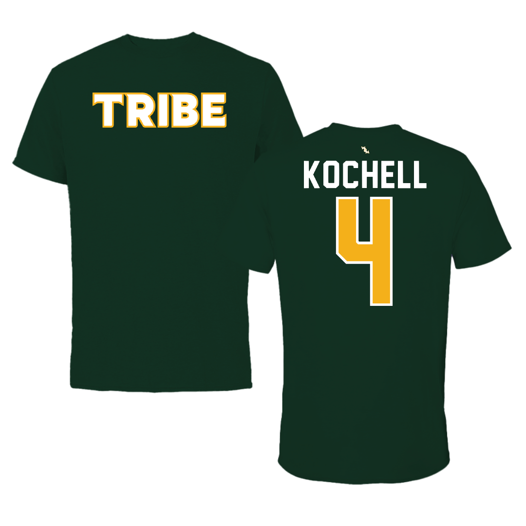 William & Mary Soccer Forest Green Tribe Tee - #4 Alex Kochell