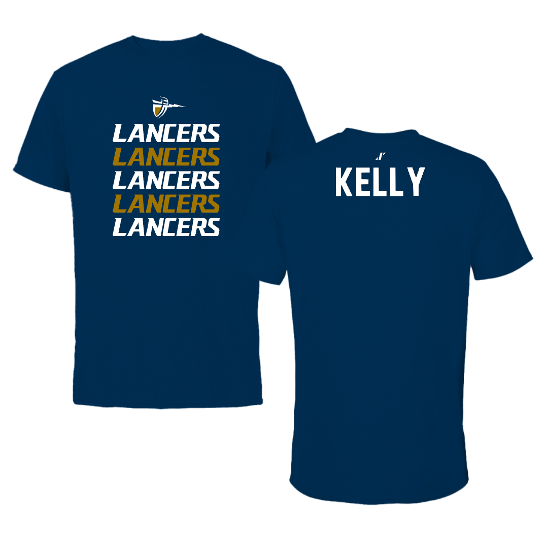 California Baptist University Wrestling Navy General Performance Tee - Paul Kelly