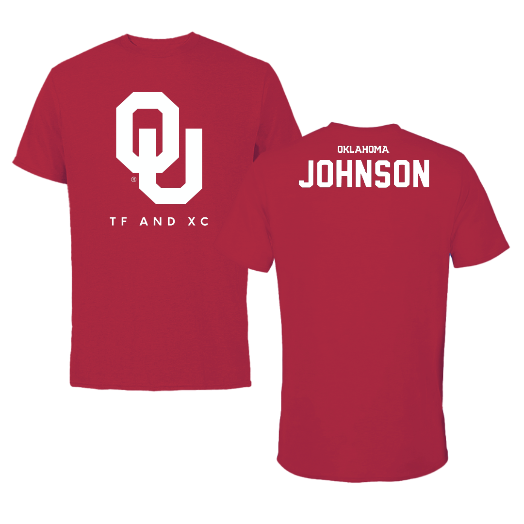 University of Oklahoma TF and XC Crimson Tee - Kendall Johnson