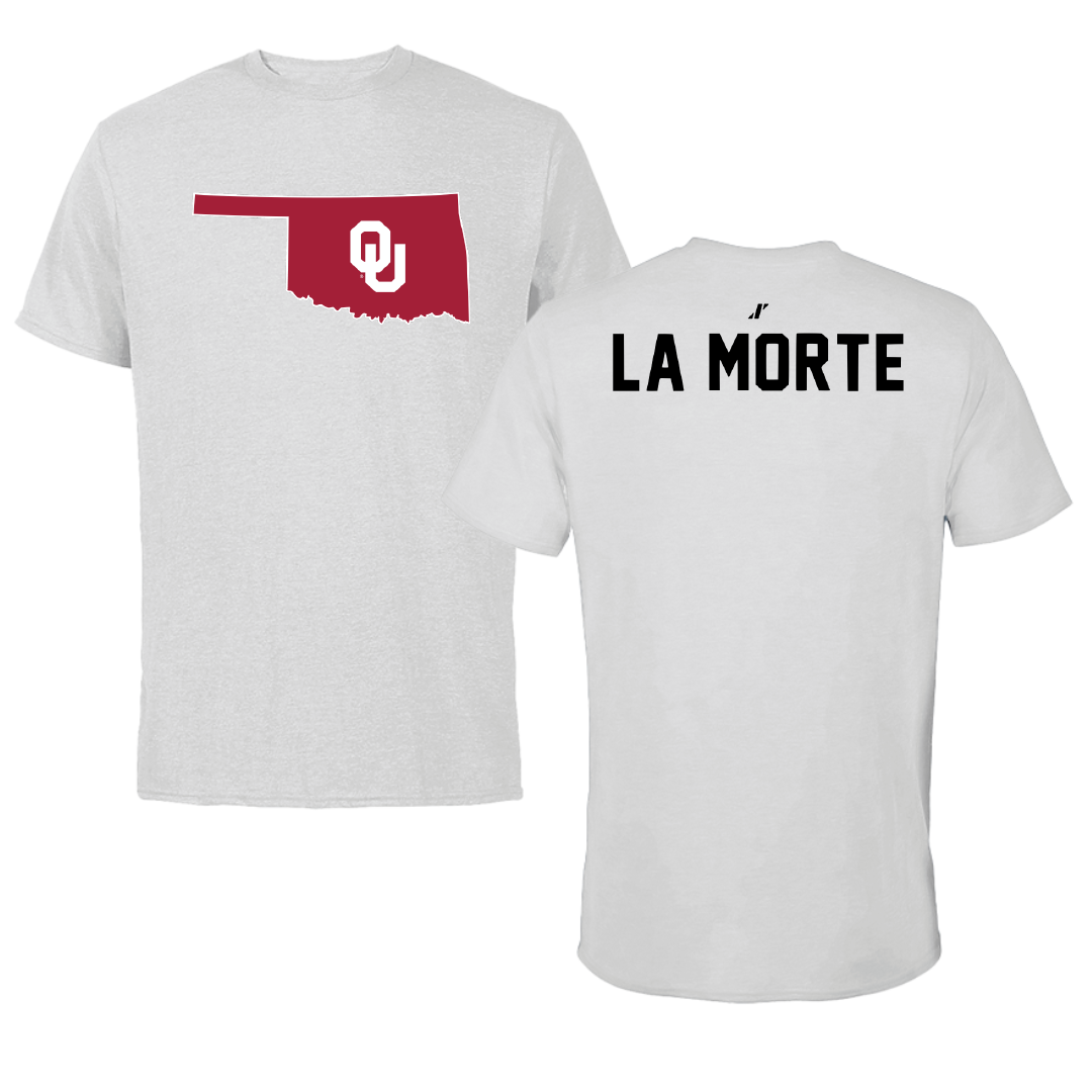 University of Oklahoma Wrestling Light Gray State Performance Tee - Nick La Morte