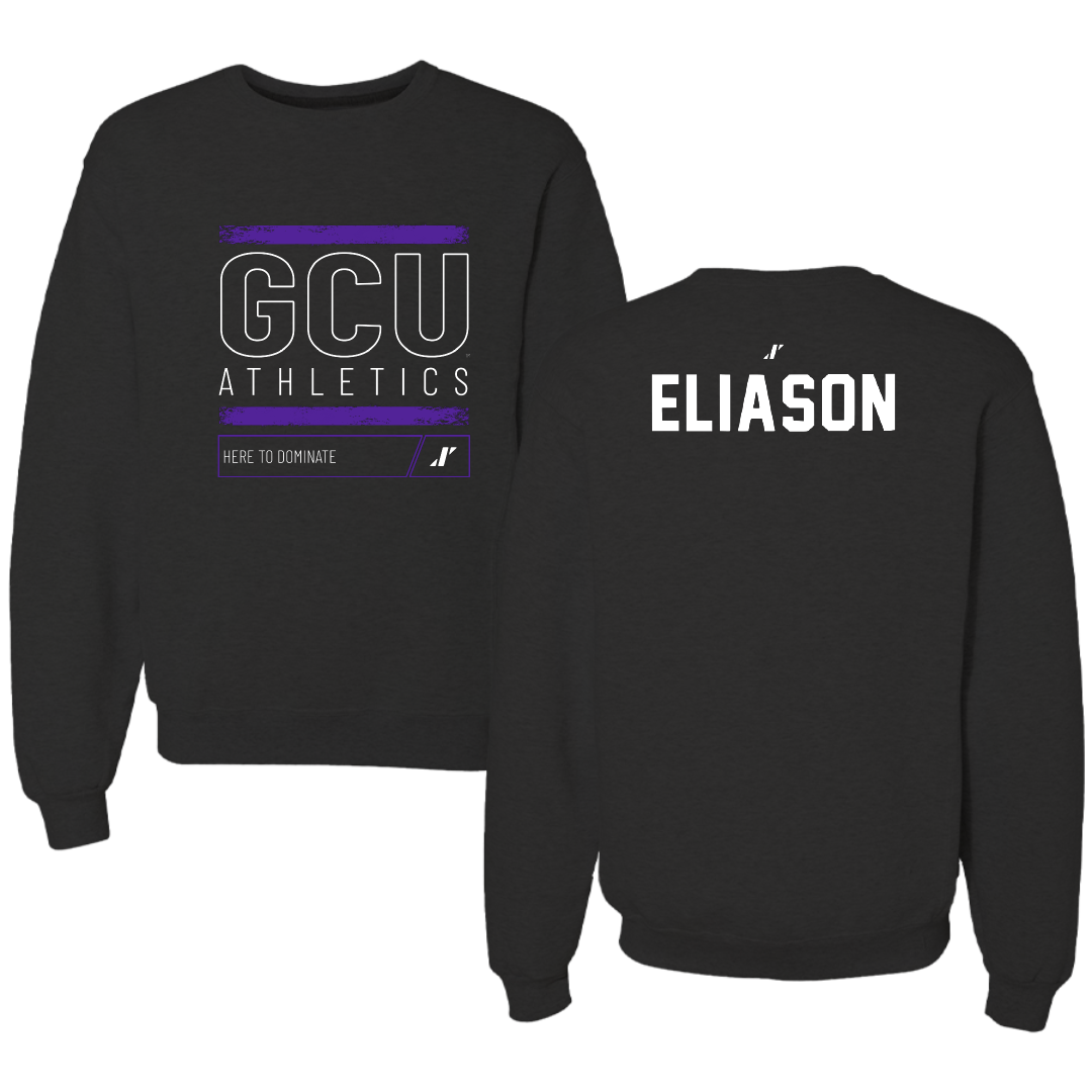 Grand Canyon University TF and XC Black Dominate Crewneck - Mac Eliason