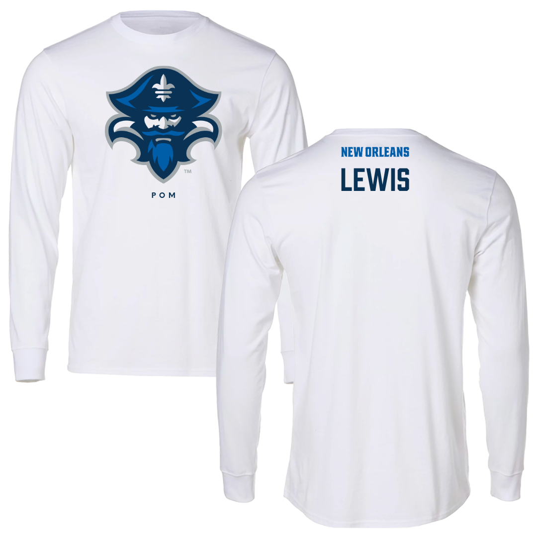 University of New Orleans POM White Long Sleeve - Caylum Lewis