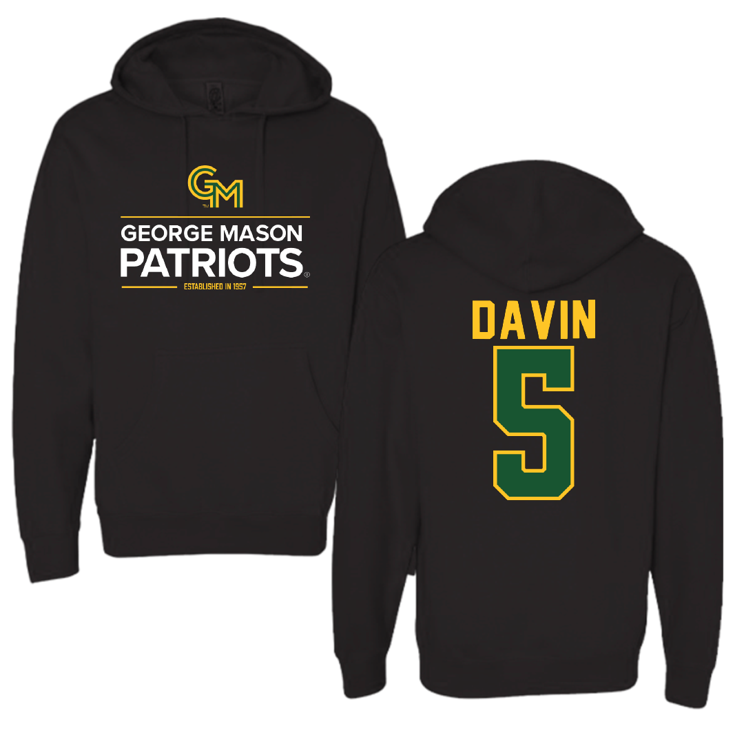 George Mason University Soccer Black General Hoodie - #5 Eliana Davin