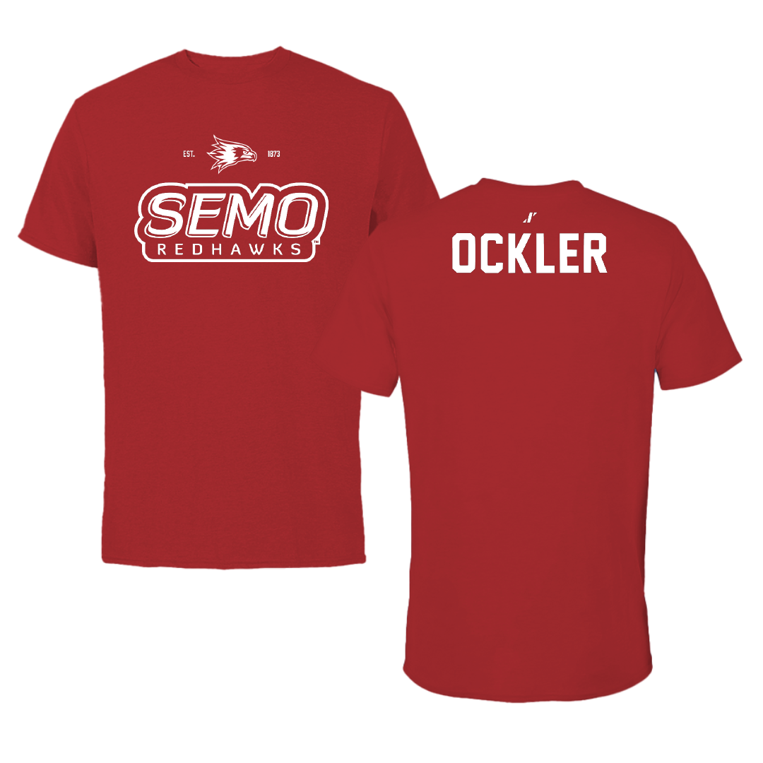 Southeast Missouri State University Gymnastics Canvas Red General Tee - Lindsay Ockler