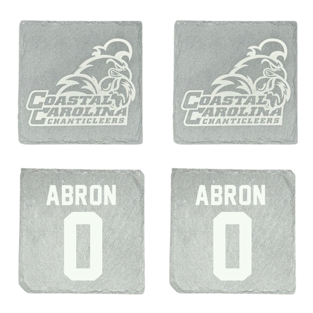 Coastal Carolina University Basketball Stone Coaster (4 Pack)  - #0 Tiara Abron