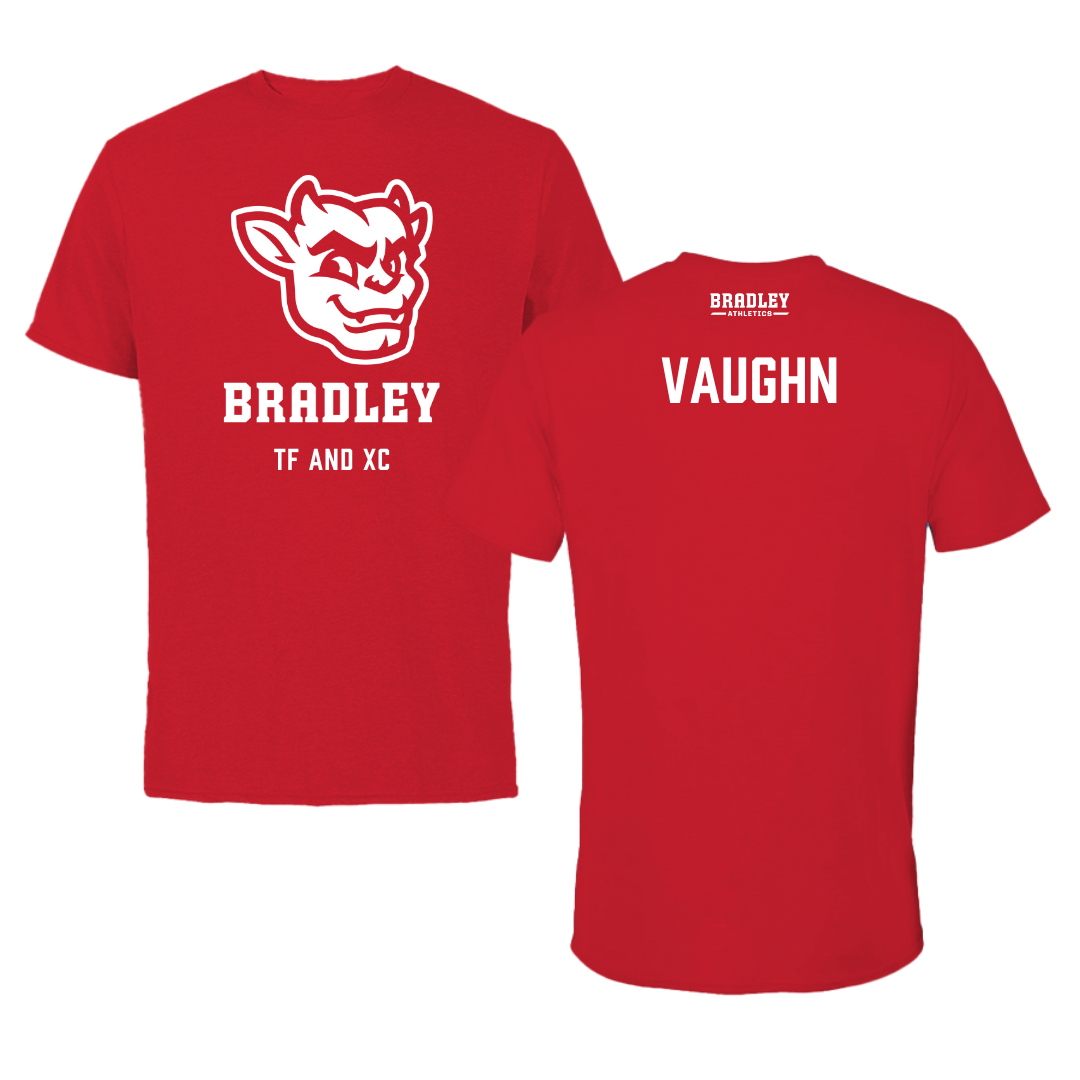 Bradley University TF and XC Red Mascot Performance Tee - Jada Vaughn