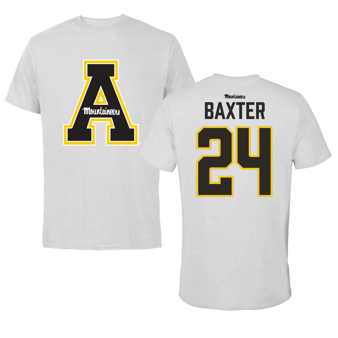 Appalachian State University Field Hockey Light Gray Performance Tee - #24 Sophia Baxter