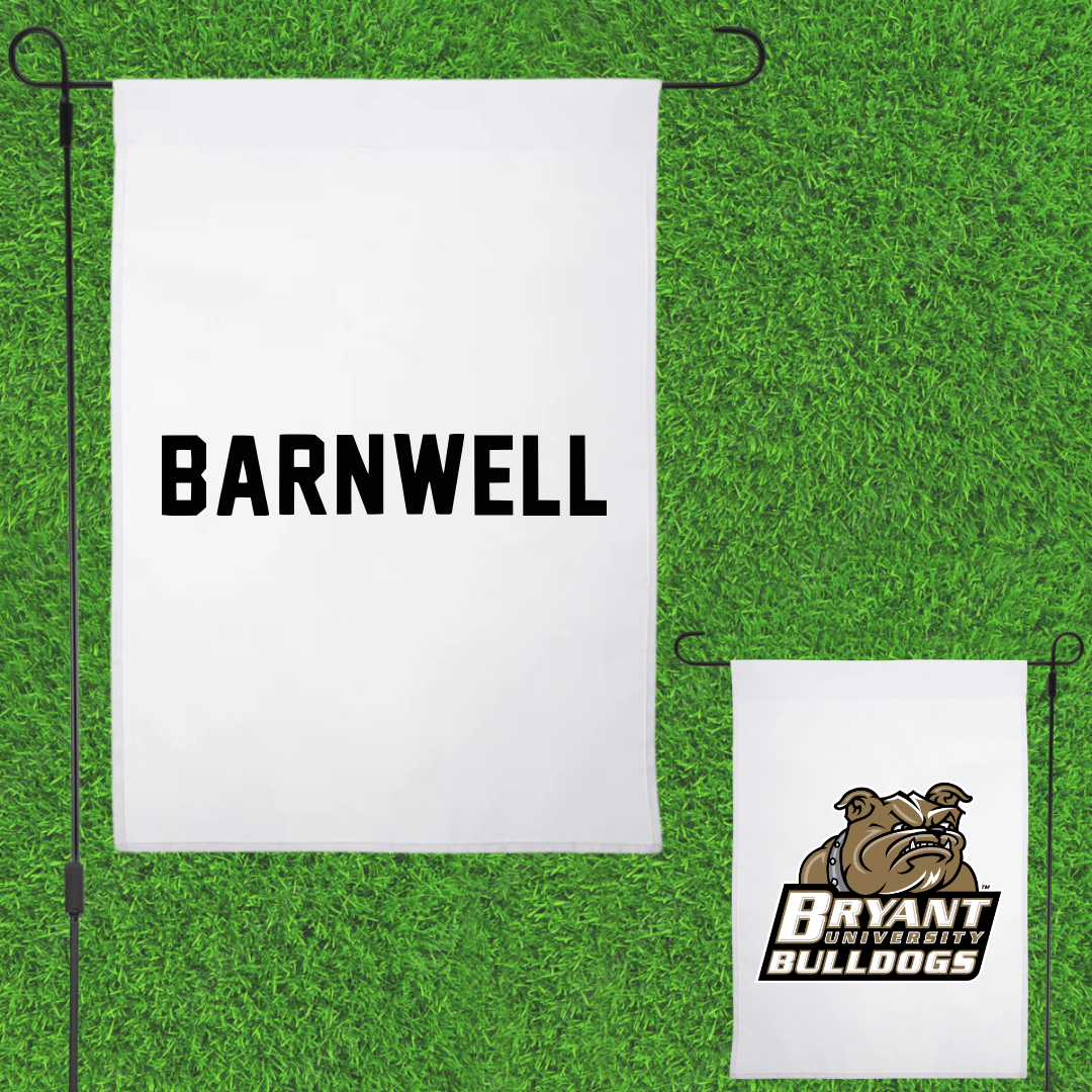 Bryant University TF and XC White Garden Flag - Aaron Barnwell