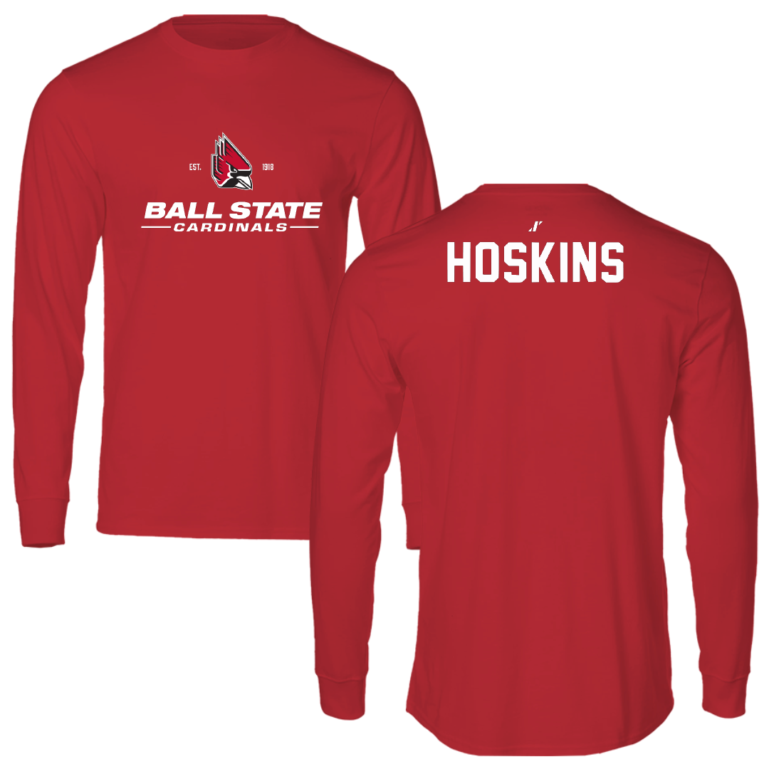 Ball State University TF and XC Red General Long Sleeve - Maci Hoskins