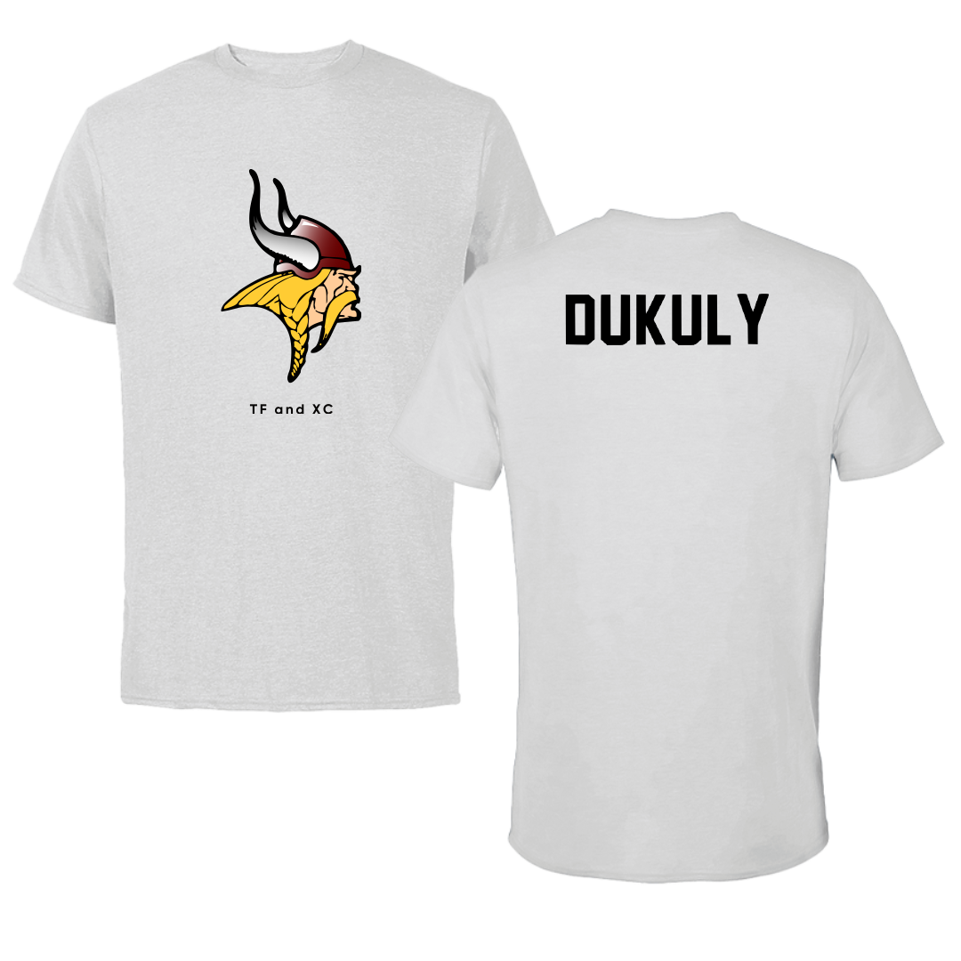 Valley City State University TF and XC Light Gray Performance Tee - Mohammed Dukuly
