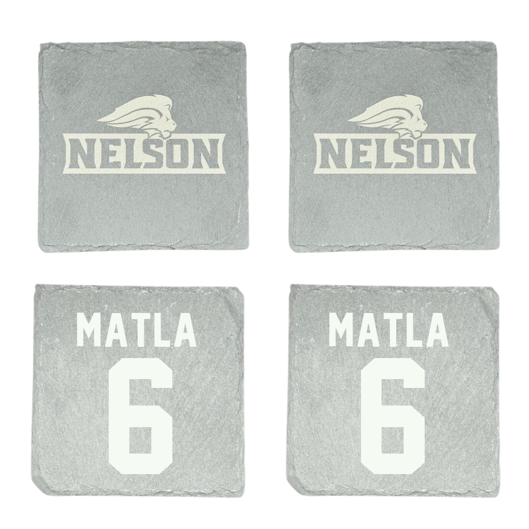Nelson University Soccer Stone Coaster (4 Pack)  - #6 Omolemo Matla