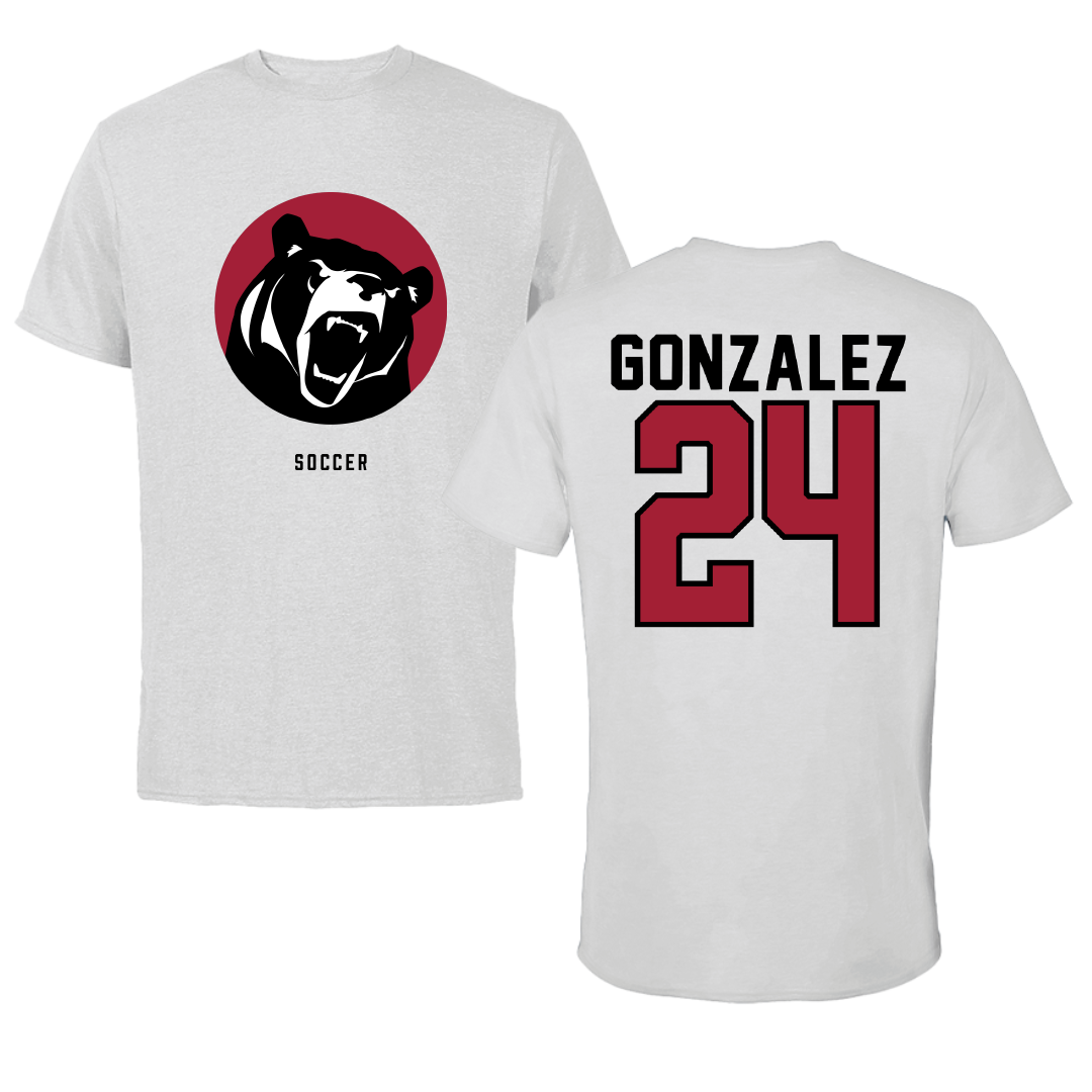 Lenoir-Rhyne University Soccer Light Gray Performance Tee - #24 Rosa Gonzalez