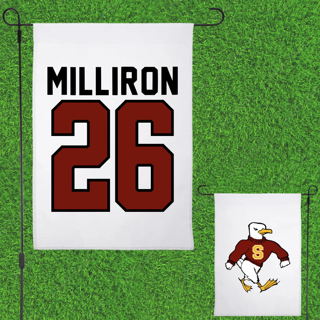 Salisbury University Lacrosse White Garden Flag - #26 Grace Milliron