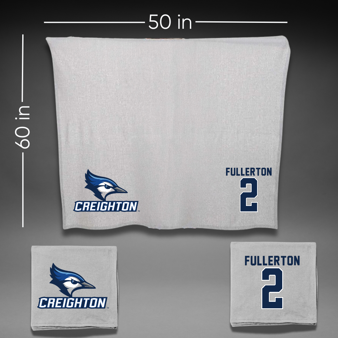 Creighton University Softball Gray Blanket - #2 Cydney Fullerton
