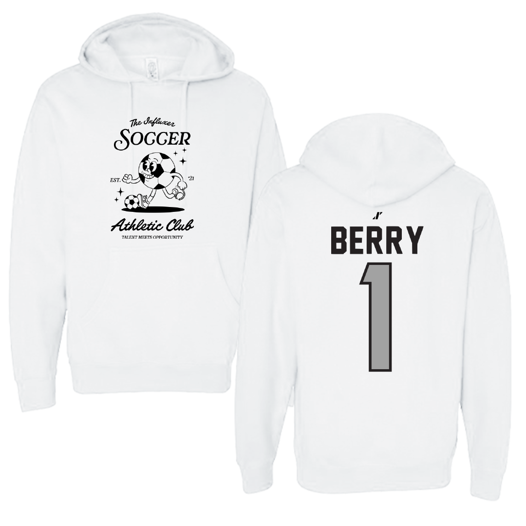 Soccer White Influxer Athletic Club Hoodie - #1 Lauryn Berry