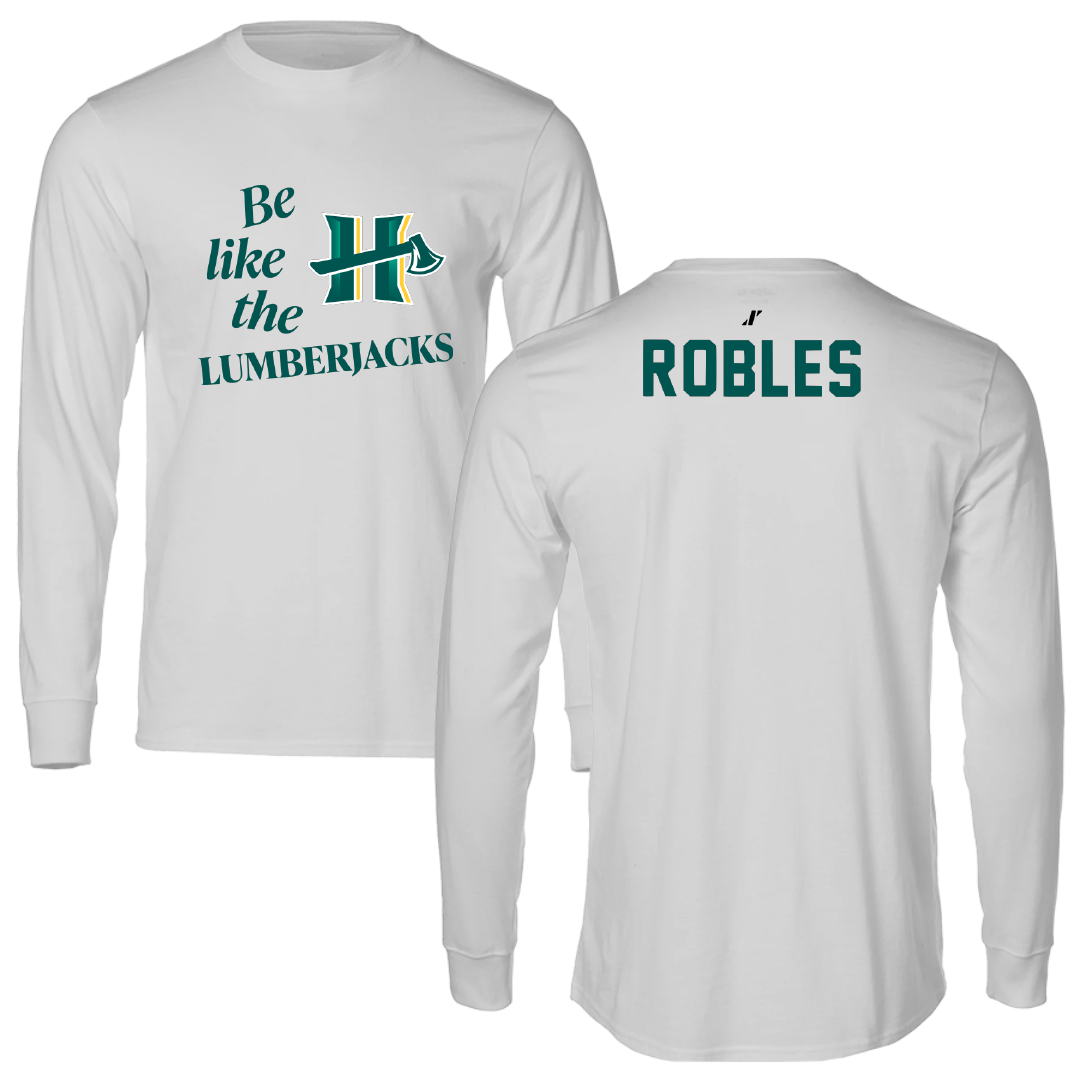 Cal Poly Humboldt Wrestling Light Gray Be Like Us Long Sleeve - Diego Robles