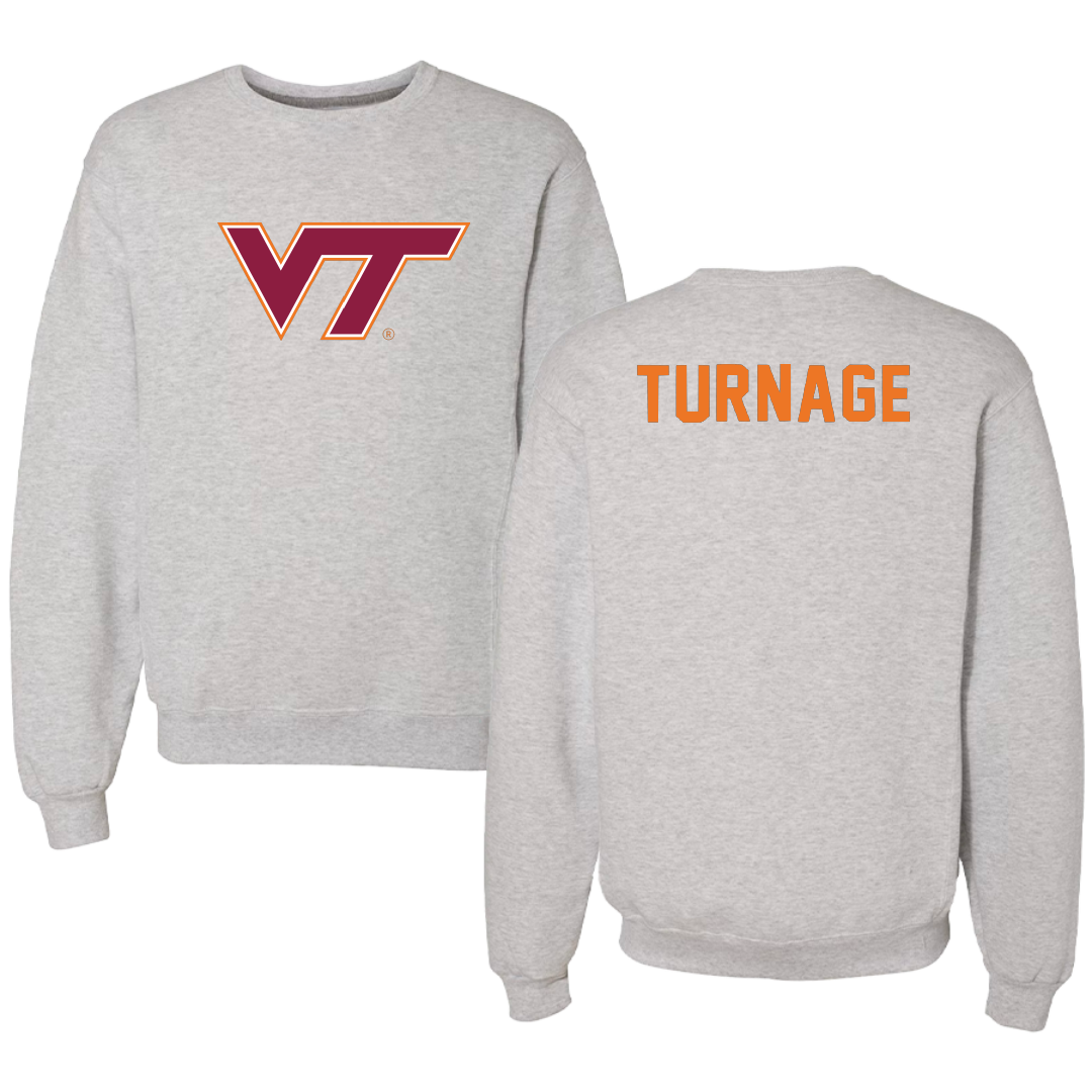 Virginia Tech Dance Gray Crewneck - Melina Turnage