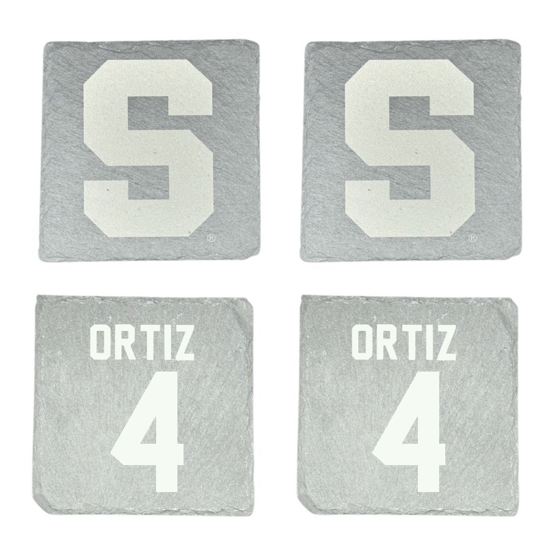Syracuse University Volleyball Stone Coaster (4 Pack)  - #4 Emma Ortiz