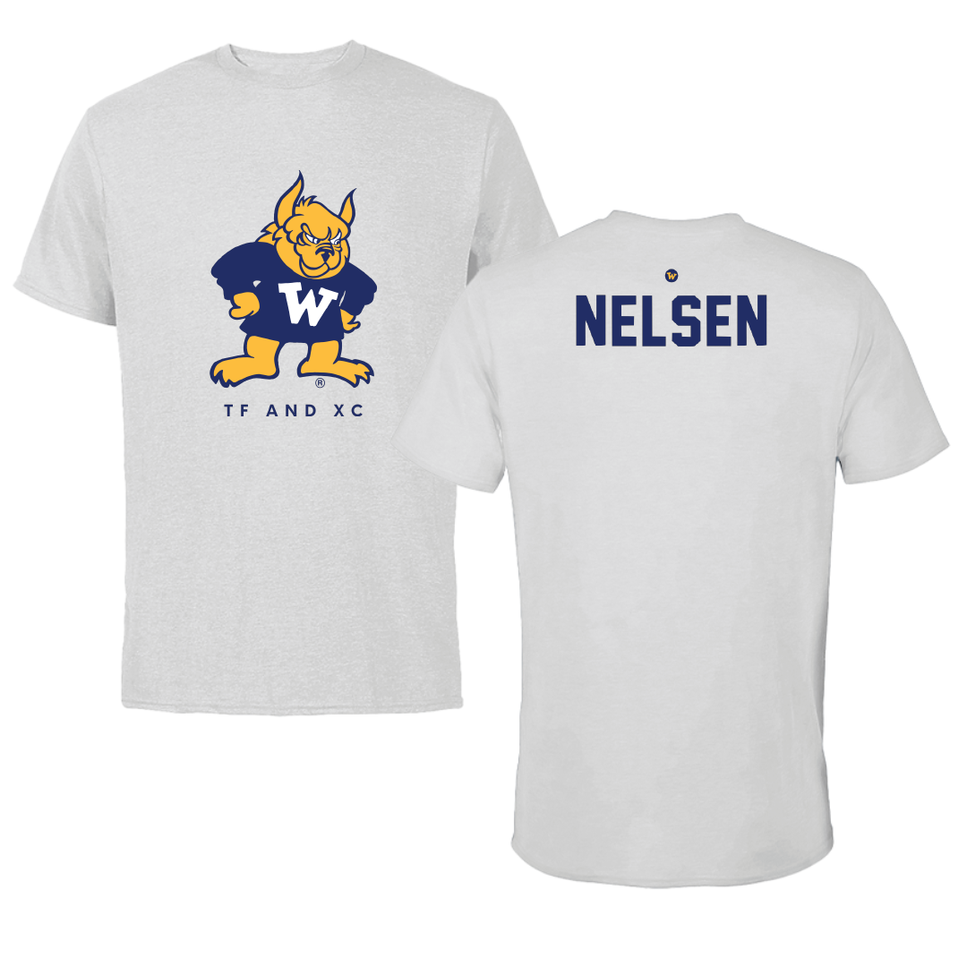 Webster University TF and XC Light Gray Performance Tee - Olivia Nelsen
