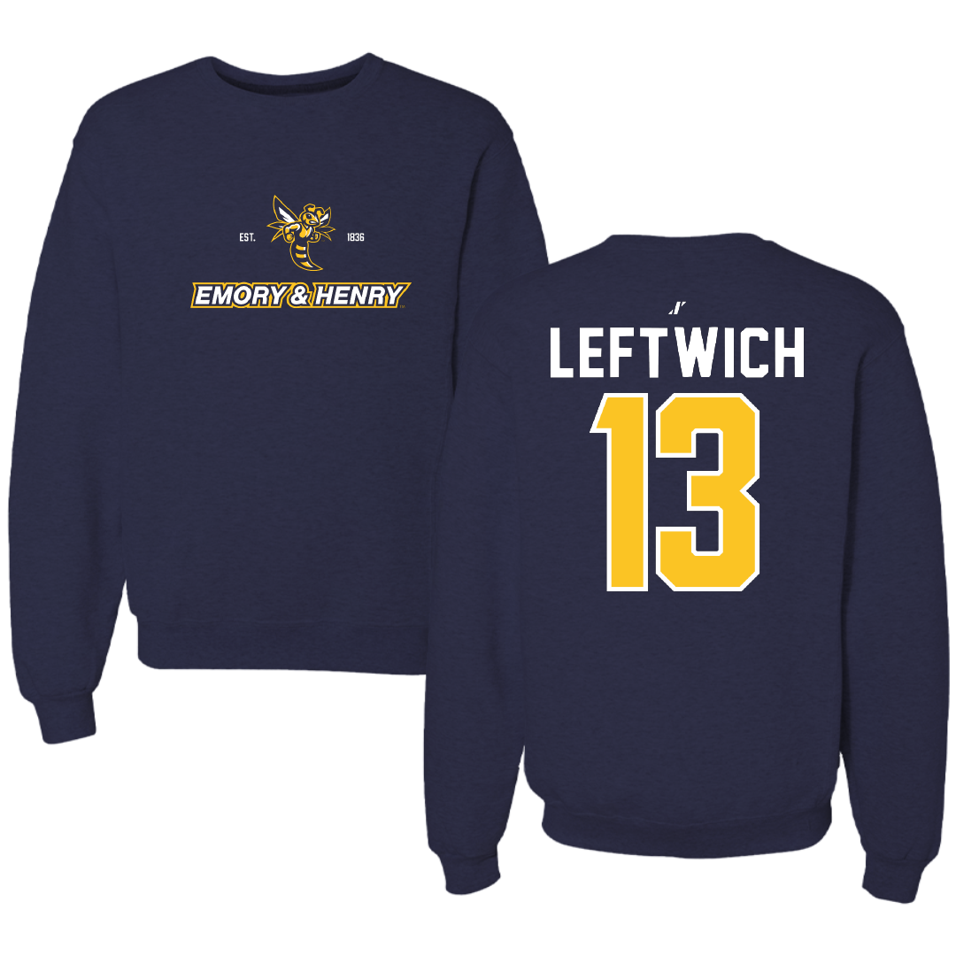 Emory & Henry College Lacrosse Navy General Crewneck - #13 Peyton Leftwich