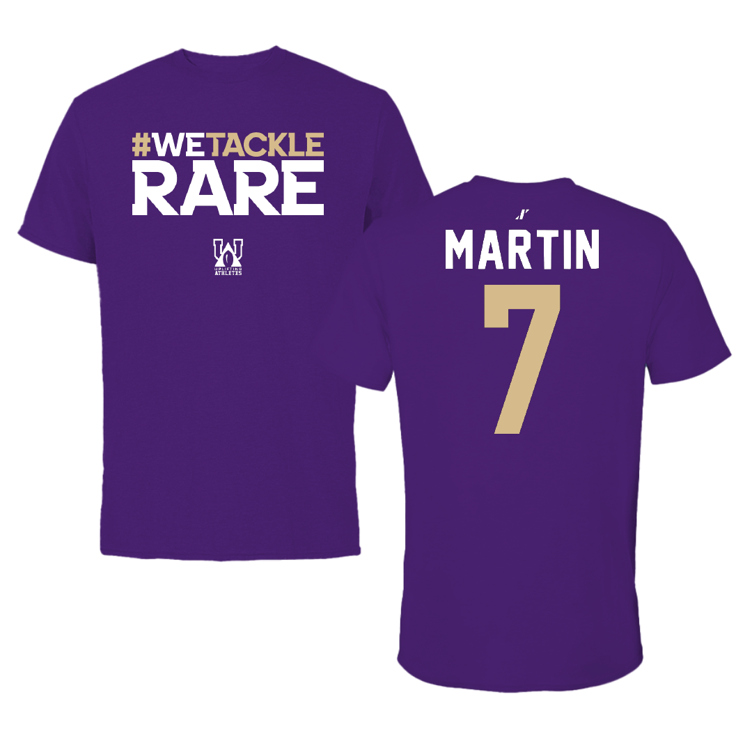 Western Carolina University Softball Purple Uplifting Athletes Performance Tee - #7 Makenzie Martin