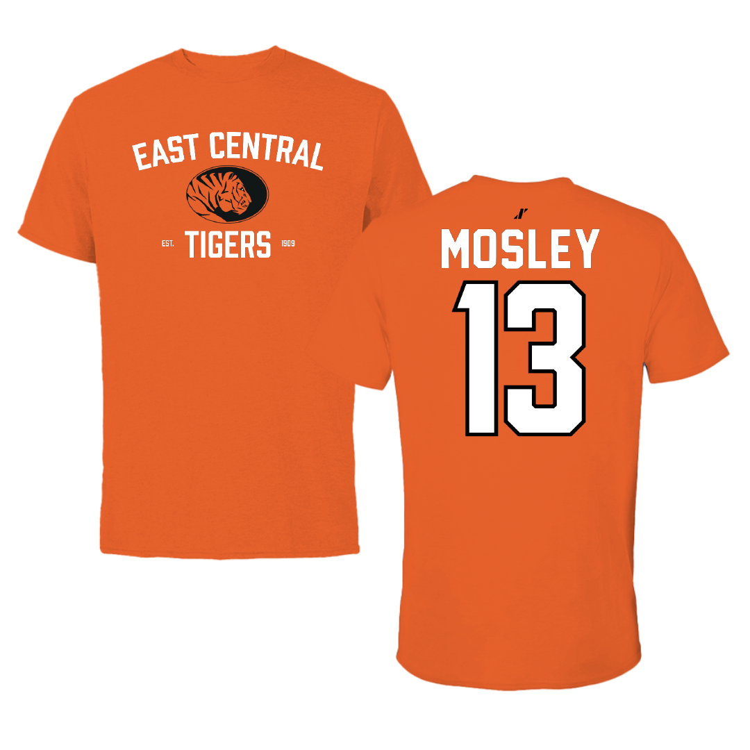 East Central University Basketball Orange General Performance Tee - #13 Peyton Mosley