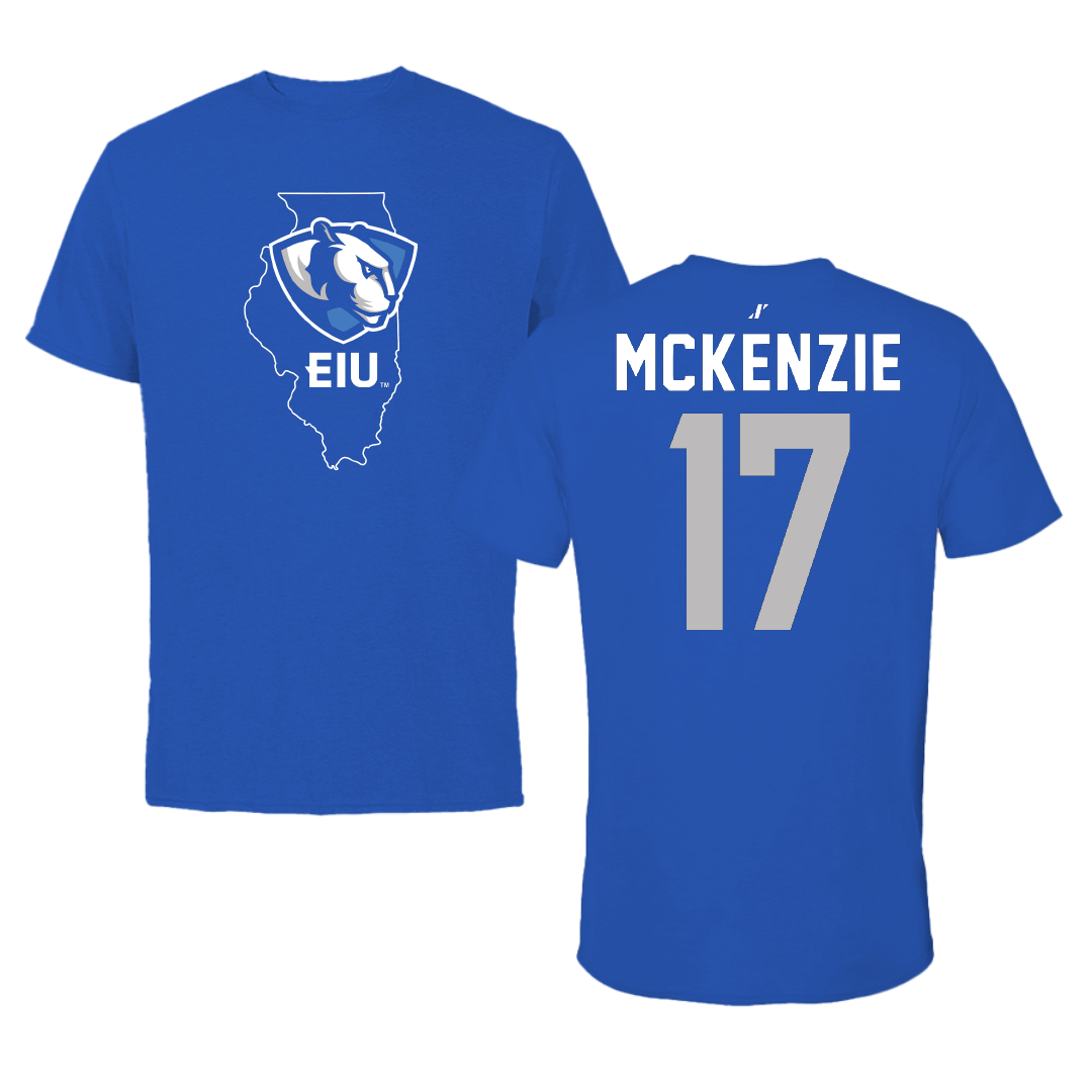 Eastern Illinois University Softball Blue State Tee - #17 Karlie McKenzie