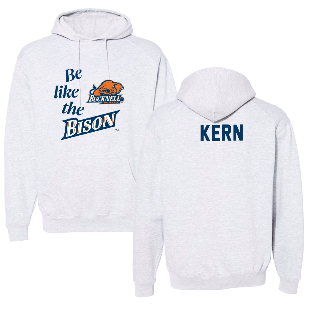 Bucknell University TF and XC Light Gray Be Like Us Hoodie - Grant Kern
