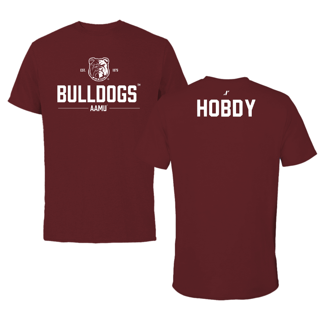 Alabama A&M University Cheer Maroon General Performance Tee - Tailor Hobdy