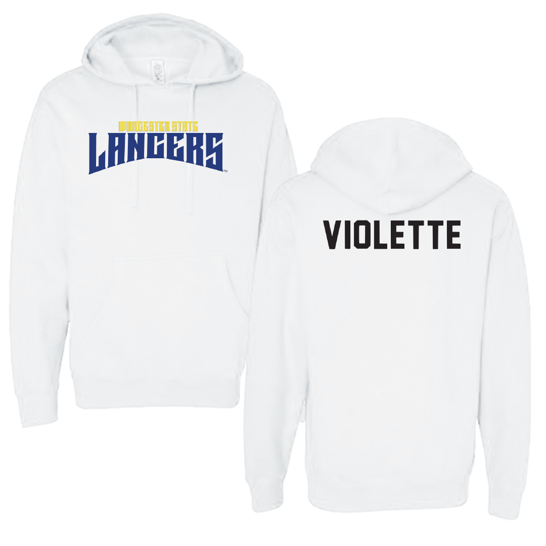 Worcester State University TF and XC White Classic Hoodie - Nicholas Violette