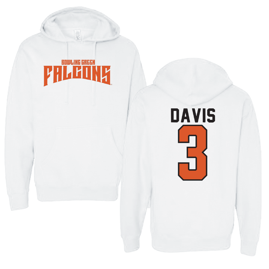 Bowling Green State University Softball White Classic Hoodie - #3 Delaney Davis