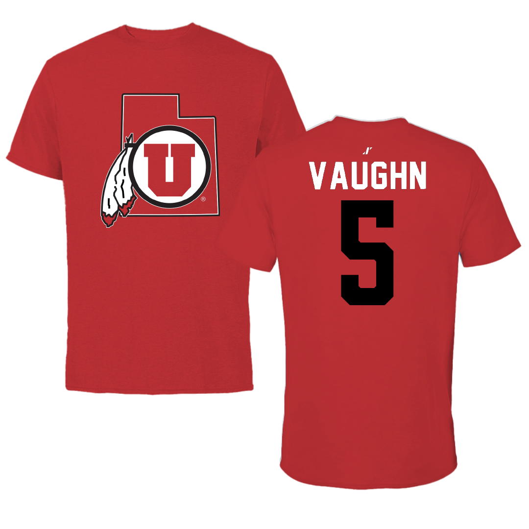 University of Utah Football Red State Performance Tee - #5 Zemaiah Vaughn