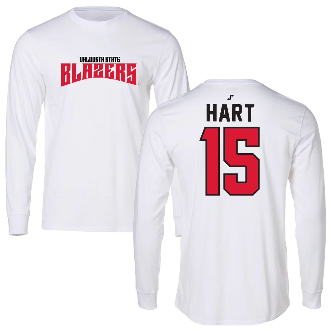 Valdosta State University Basketball White Classic Long Sleeve - #15 Carlos Hart