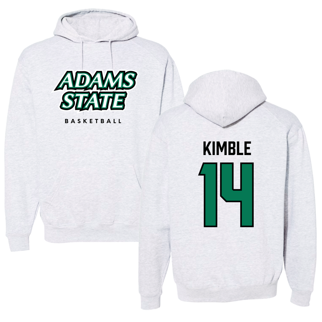 Adams State University Basketball Gray Block Hoodie - #14 Cam Kimble