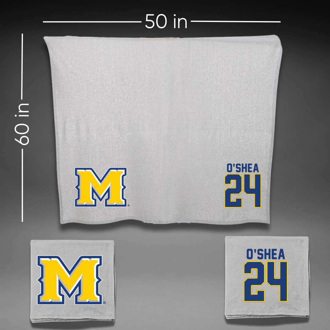 McNeese State University Soccer Gray Blanket - #24 Sydney O'Shea