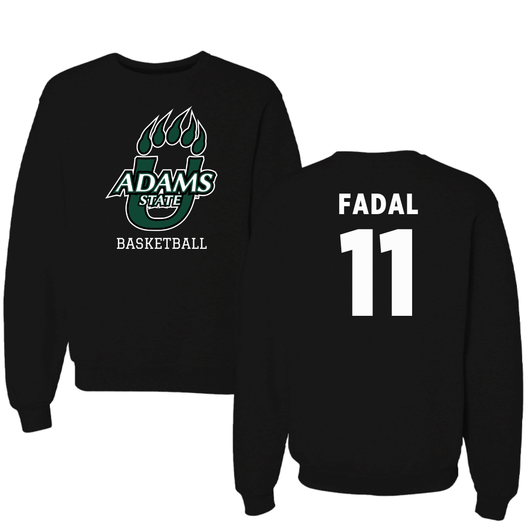 Adams State University Basketball Black State Crewneck - #11 Austin Fadal