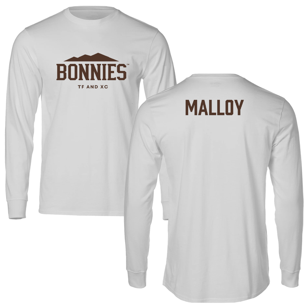 St. Bonaventure University TF and XC Light Gray Performance Long Sleeve - Casey Malloy