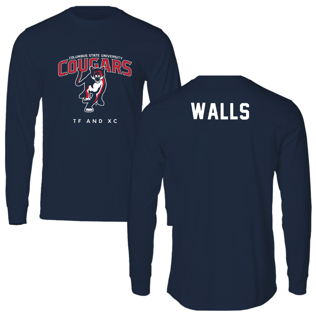 Columbus State University TF and XC Navy Block Long Sleeve - Dante Walls