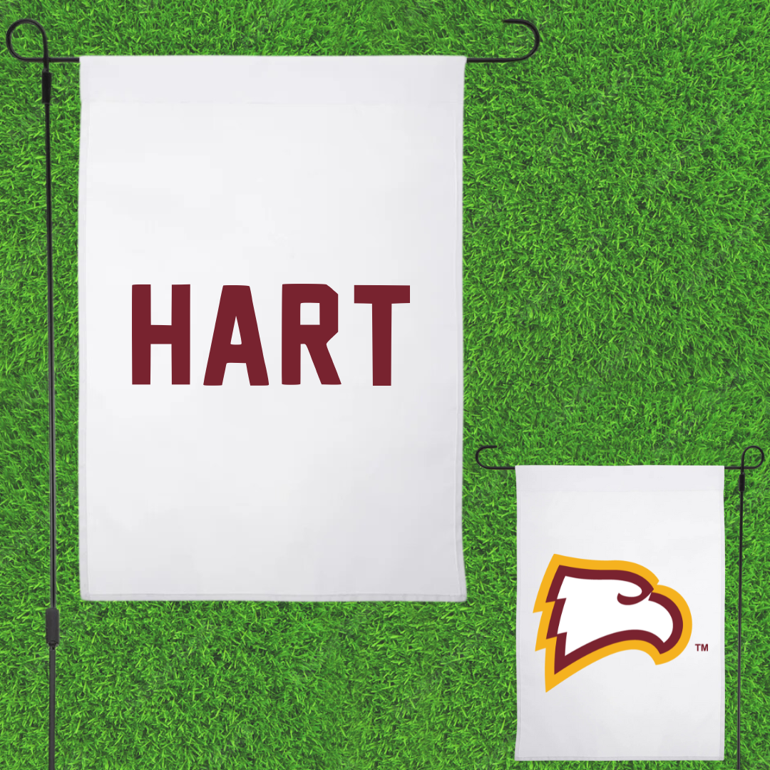 Winthrop University TF and XC White Garden Flag - Logan Hart